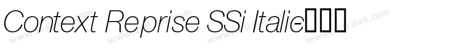 Context Reprise SSi Italic字体转换